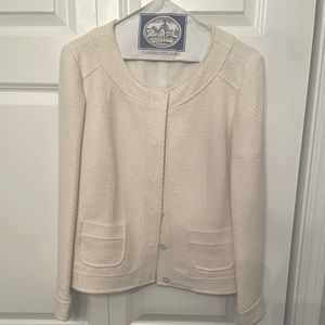 Banana Republic Tweed Wool blend 3/4 sleeve blazer size 8